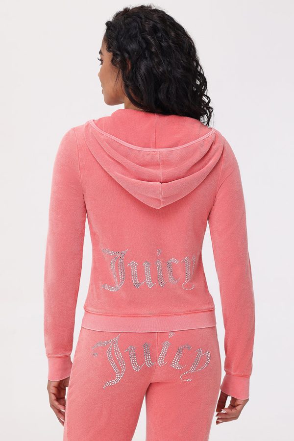Big Bling Towel Terry Zip Hoodie - Image 2