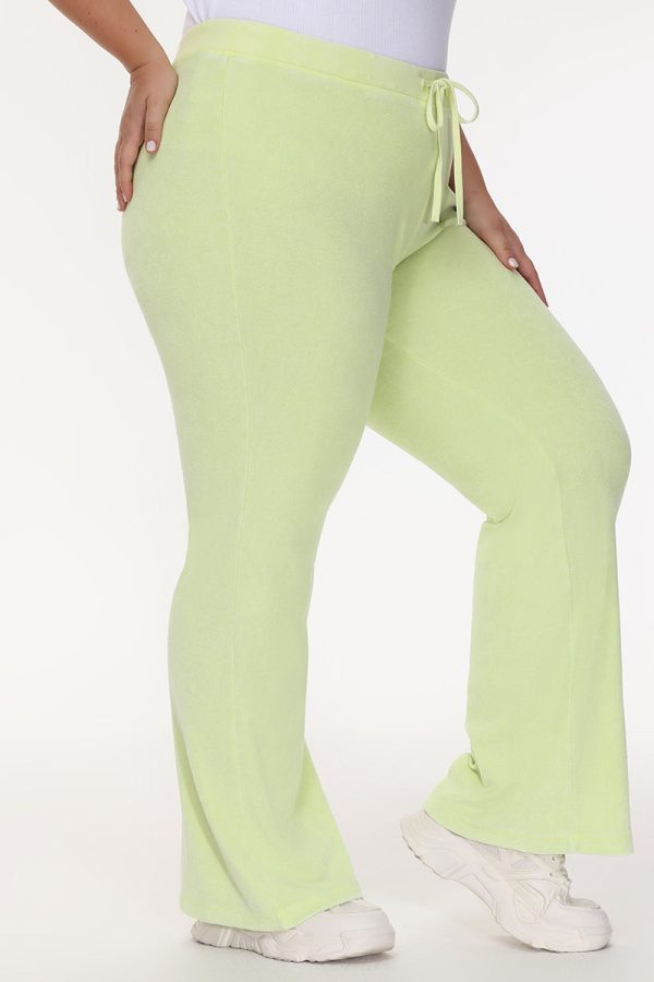 Plus-Size Big Bling Towel Terry Track Pants - Image 3