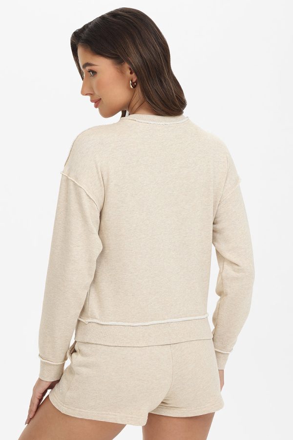 French Terry Embroidered Crewneck - Image 2