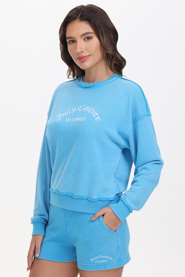 French Terry Embroidered Crewneck - Image 4