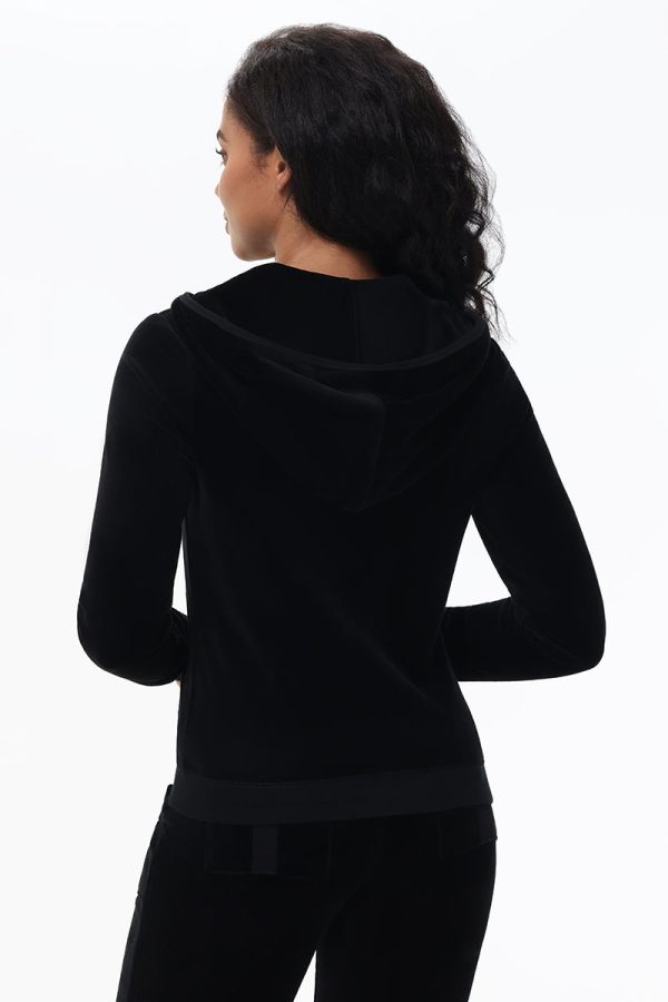 Juicy Roses Bling Cotton Velour Hoodie - Image 3
