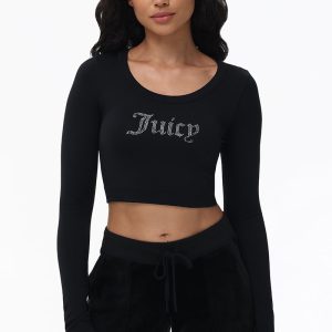 Cropped Long Sleeve Baby Tee