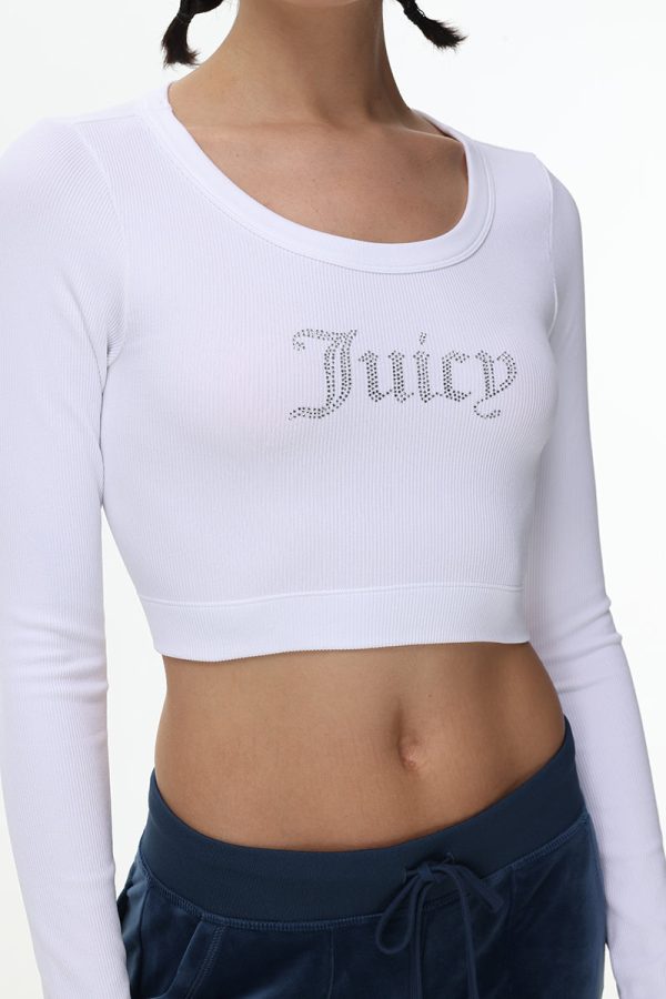 Cropped Long Sleeve Baby Tee - Image 4