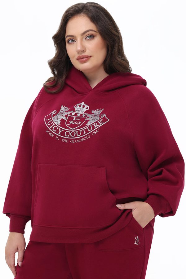 Plus-Size Oversized Fleece Scottie Dog Hoodie - Image 2