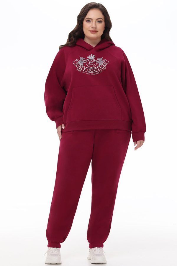 Plus-Size Oversized Fleece Scottie Dog Hoodie - Image 5
