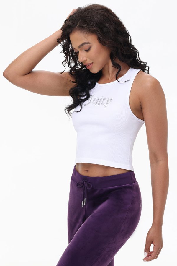 Small Bling High Neck Crop Tank - Image 2