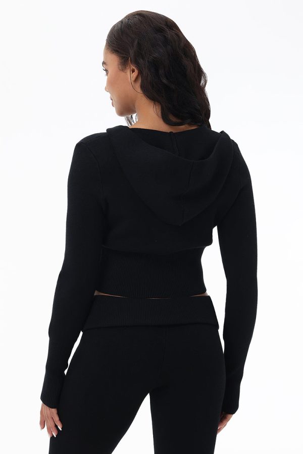 Small Bling Knit Cropped Jacket - Image 3