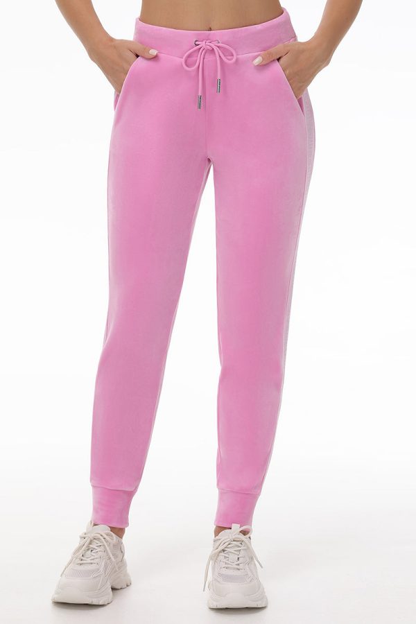 Velour Jogger With Side Bling - Image 2