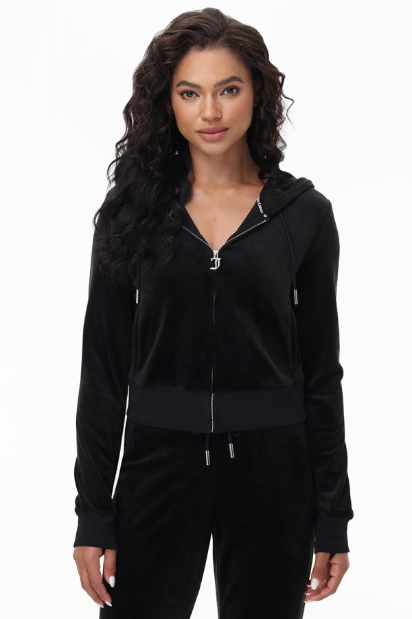 Mixed Crystals Velour Hoodie - Image 2