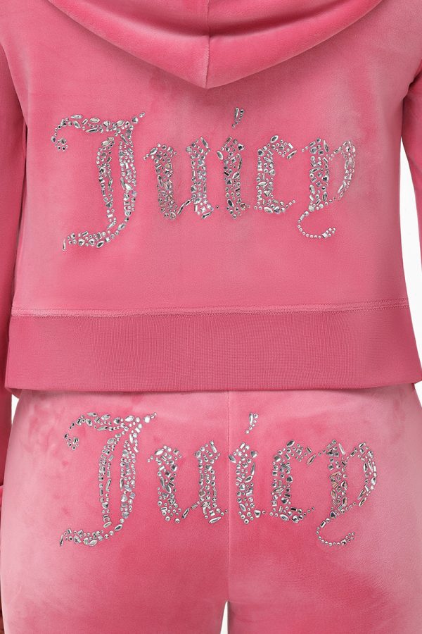 Mixed Crystals Velour Hoodie - Image 5