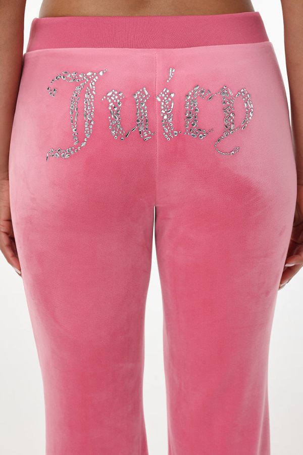 Mixed Crystals Velour Track Pants - Image 5