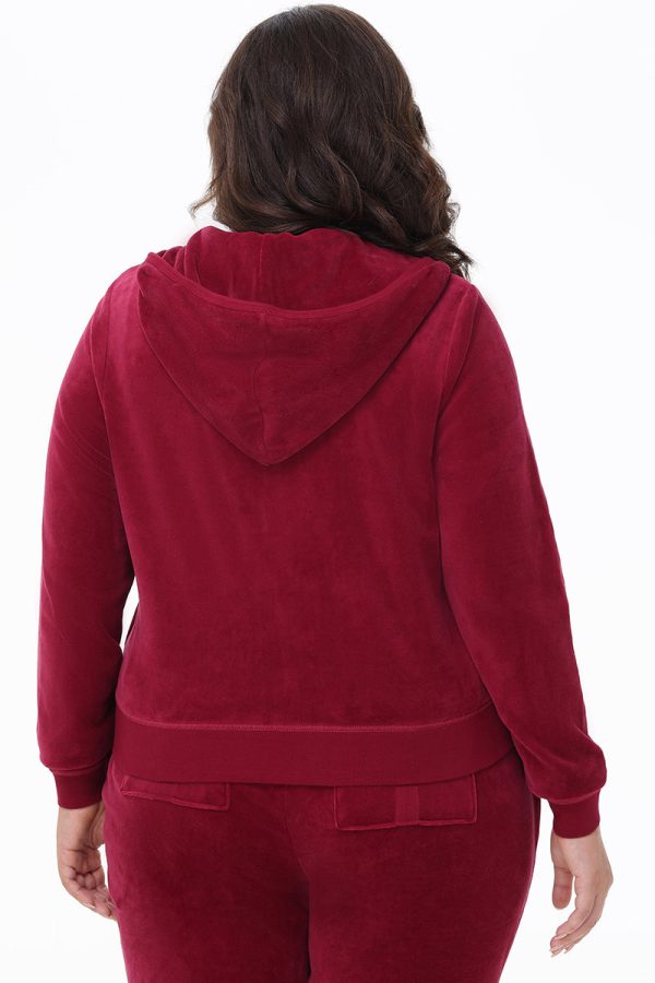 Plus-Size Heritage Cotton Velour Hoodie - Image 3