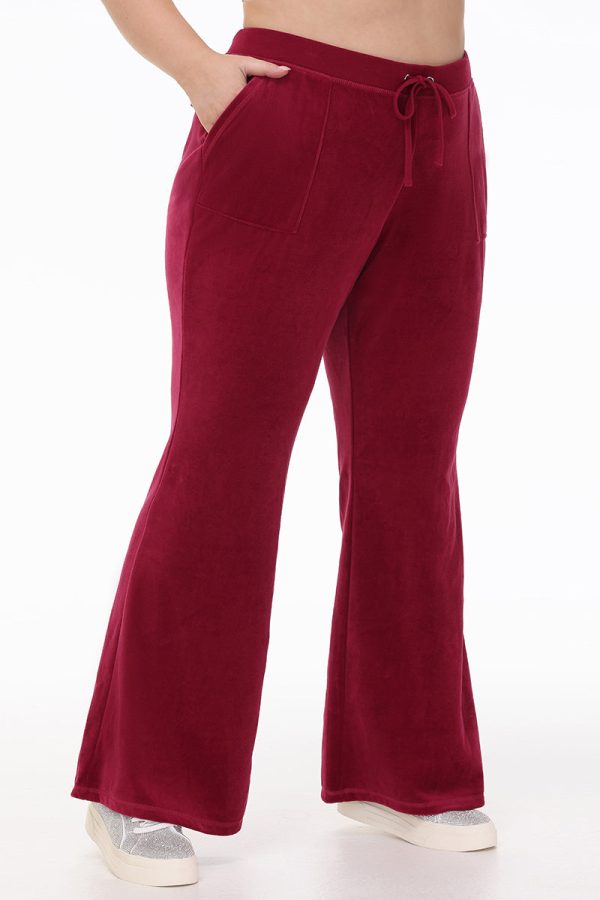 Plus-Size Heritage Cotton Velour Track Pants - Image 3