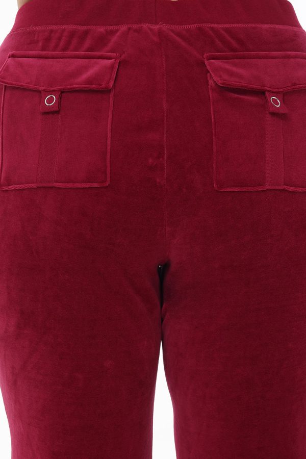 Plus-Size Heritage Cotton Velour Track Pants - Image 4