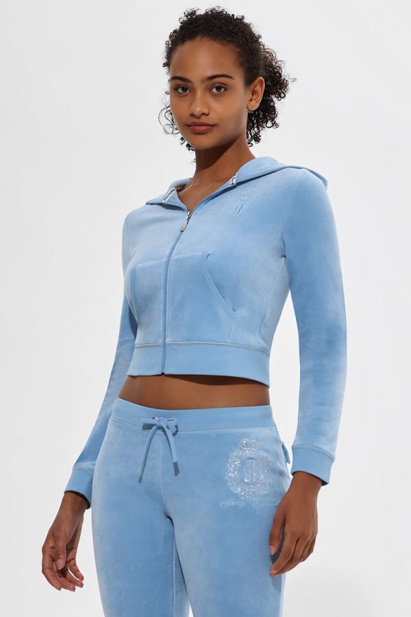 Crown Heritage Cotton Velour Hoodie - Image 4