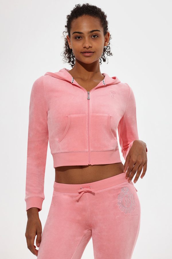Crown Heritage Cotton Velour Hoodie - Image 4