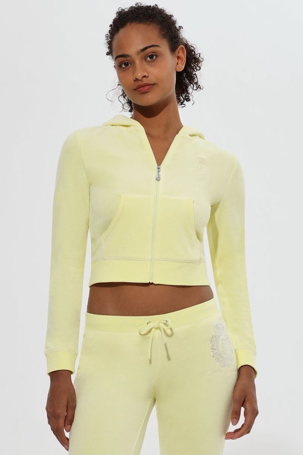 Crown Heritage Cotton Velour Hoodie - Image 2