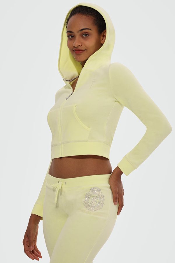 Crown Heritage Cotton Velour Hoodie - Image 3
