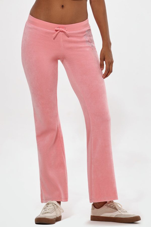 Crown Heritage Cotton Velour Track Pants - Image 2