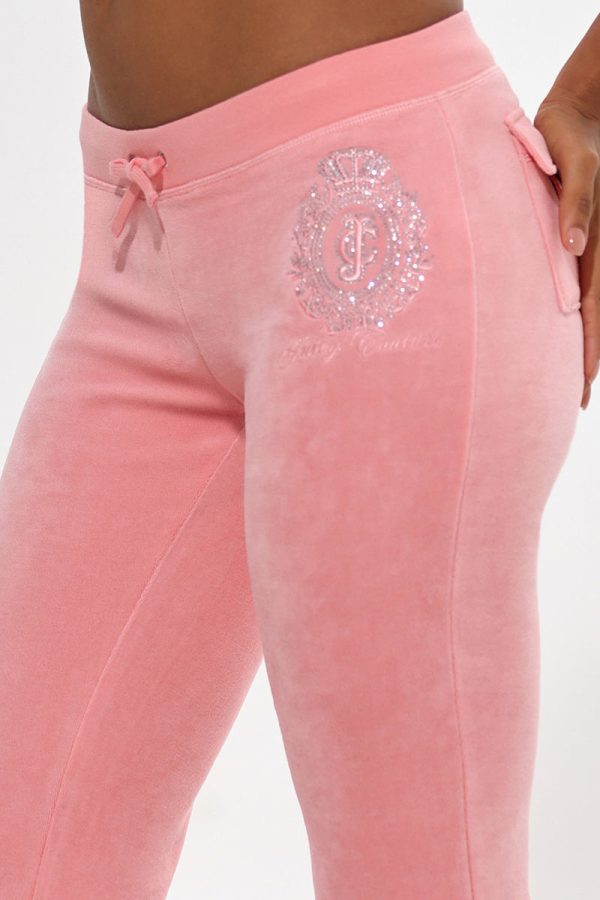 Crown Heritage Cotton Velour Track Pants - Image 3