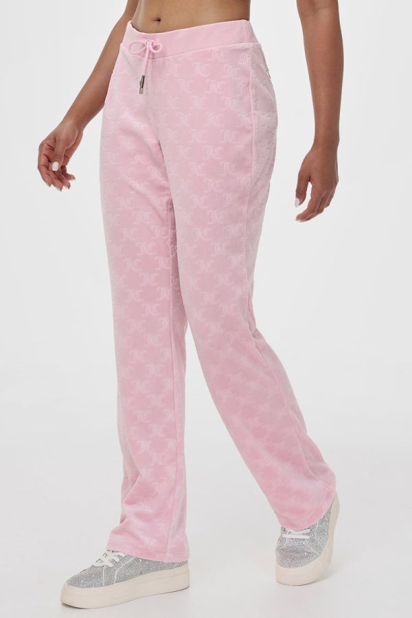 Embossed Velour Track Pant - Image 3