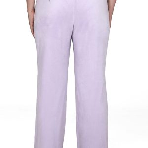 Plus-Size OG Big Bling Velour Track Pants