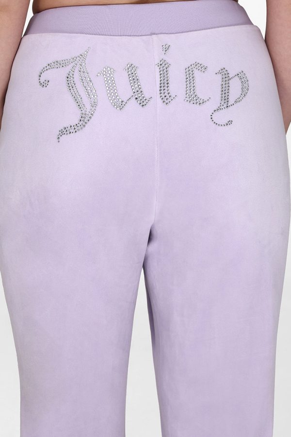 Plus-Size OG Big Bling Velour Track Pants - Image 4