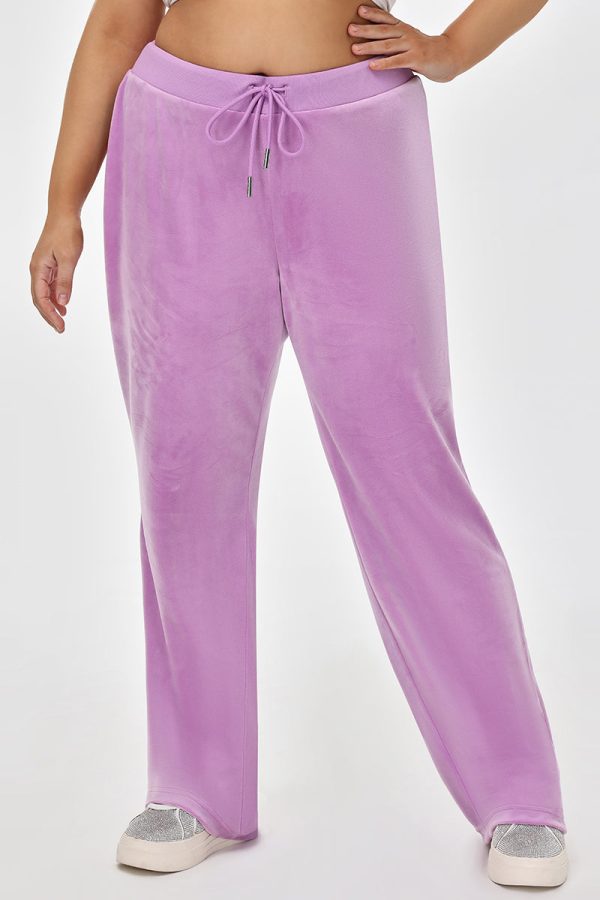 Plus-Size OG Big Bling Velour Track Pants - Image 2