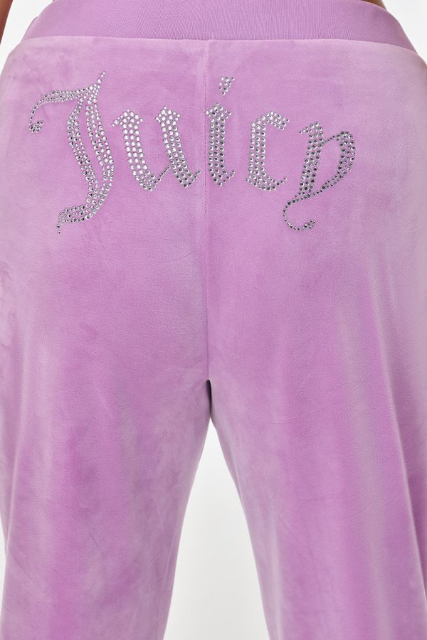 Plus-Size OG Big Bling Velour Track Pants - Image 4