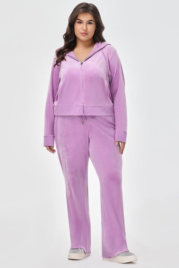 Plus-Size OG Big Bling Velour Track Pants - Image 5