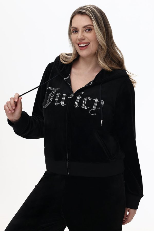 Plus-Size Front Bling Hoodie - Image 2