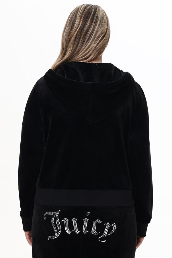 Plus-Size Front Bling Hoodie - Image 3