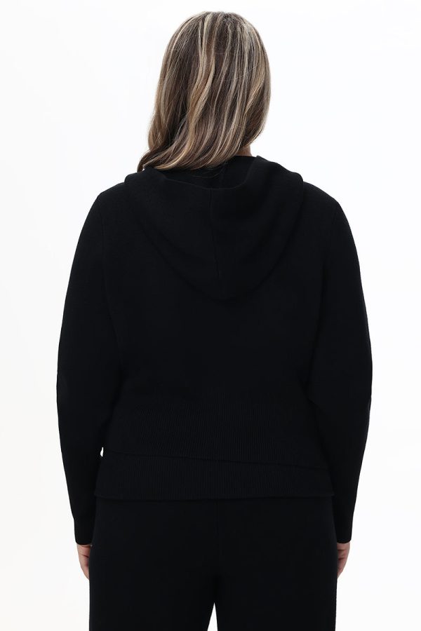 Plus-Size Small Bling Knit Cropped Jacket - Image 3