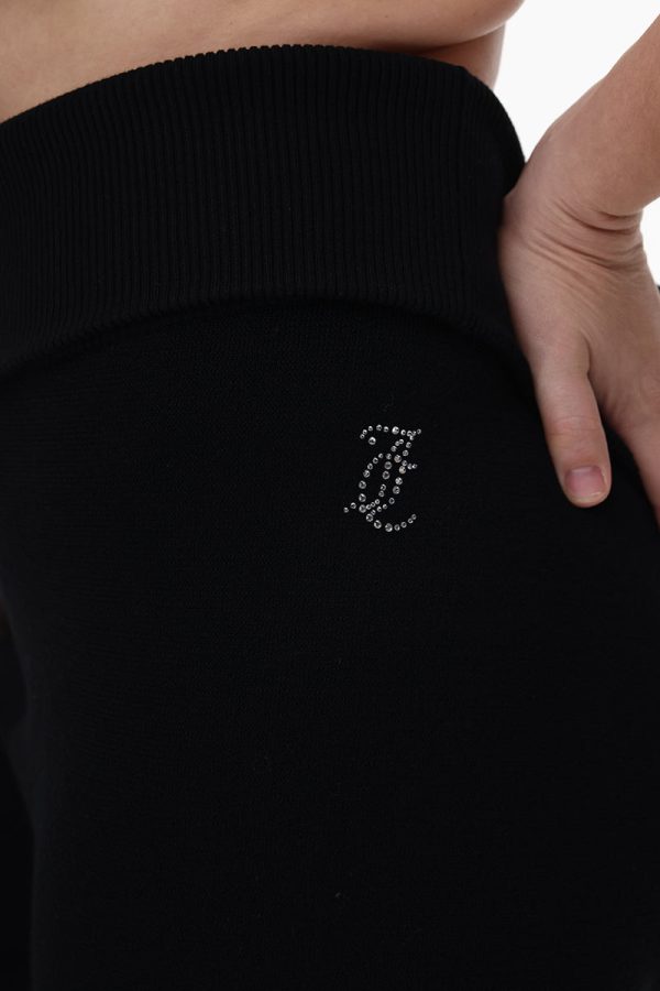 Plus-Size Low Rise Knit Flare Pants - Image 4