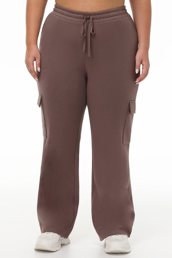 Plus-Size Big Bling Fleece Cargo Pant - Image 2
