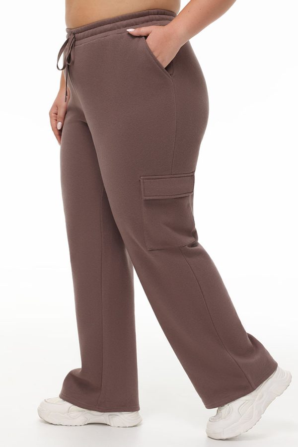 Plus-Size Big Bling Fleece Cargo Pant - Image 3