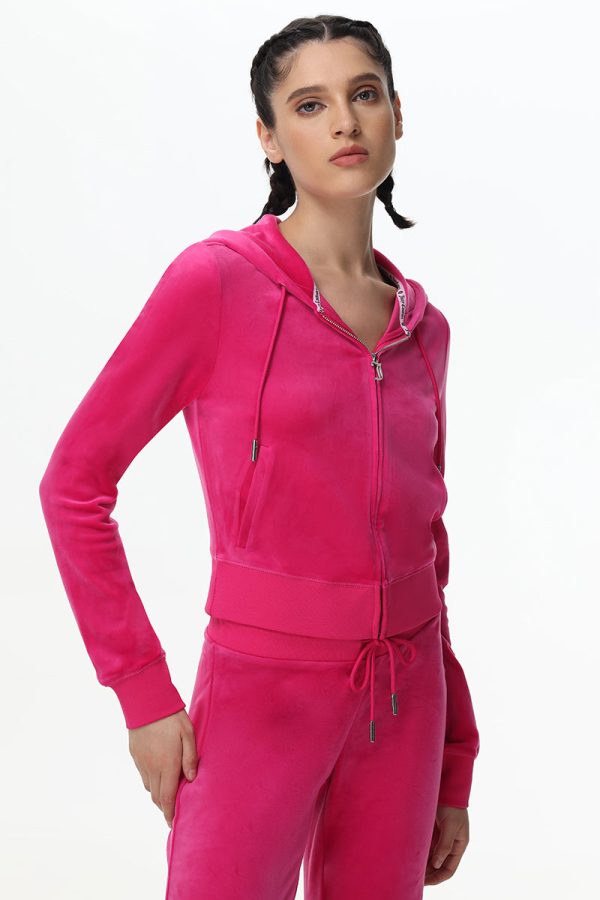 Technicolor Customizable Big Bling Velour Hoodie - Image 11