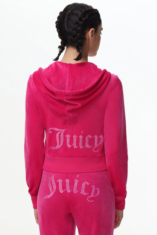 Technicolor Customizable Big Bling Velour Hoodie - Image 8