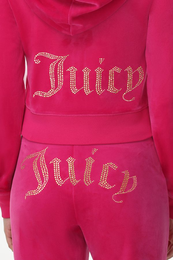 Technicolor Customizable Big Bling Velour Hoodie - Image 3