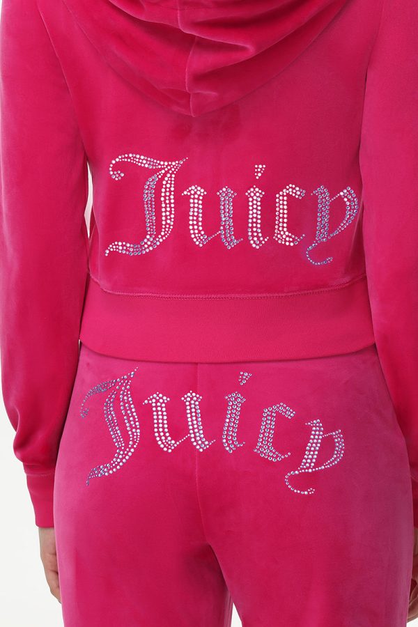 Technicolor Customizable Big Bling Velour Hoodie - Image 7