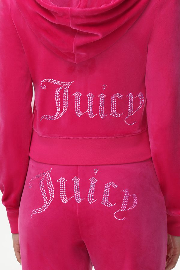 Technicolor Customizable Big Bling Velour Hoodie - Image 9