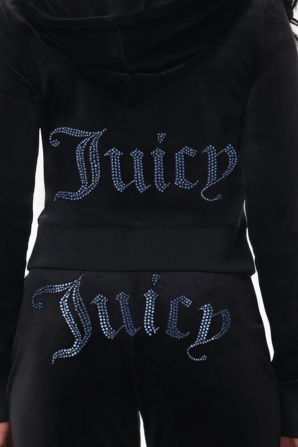 Technicolor Customizable Big Bling Velour Hoodie - Image 6