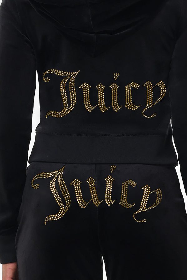 Technicolor Customizable Big Bling Velour Hoodie - Image 4