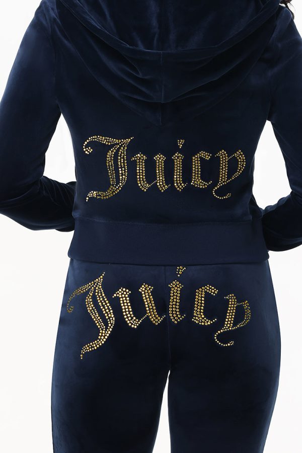 Technicolor Customizable Big Bling Velour Hoodie - Image 4