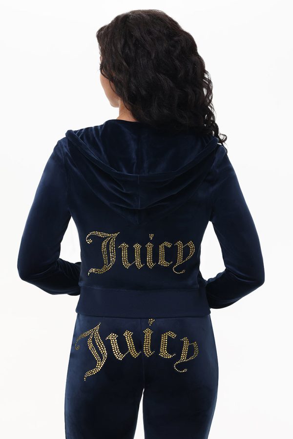 Technicolor Customizable Big Bling Velour Hoodie - Image 3