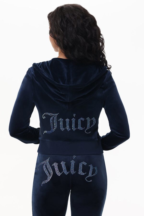 Technicolor Customizable Big Bling Velour Hoodie - Image 7