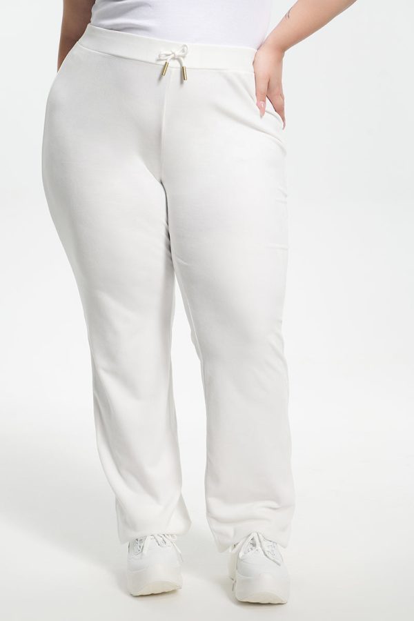 Plus-Size Technicolor Customizable Big Bling Velour Track Pants - Image 10