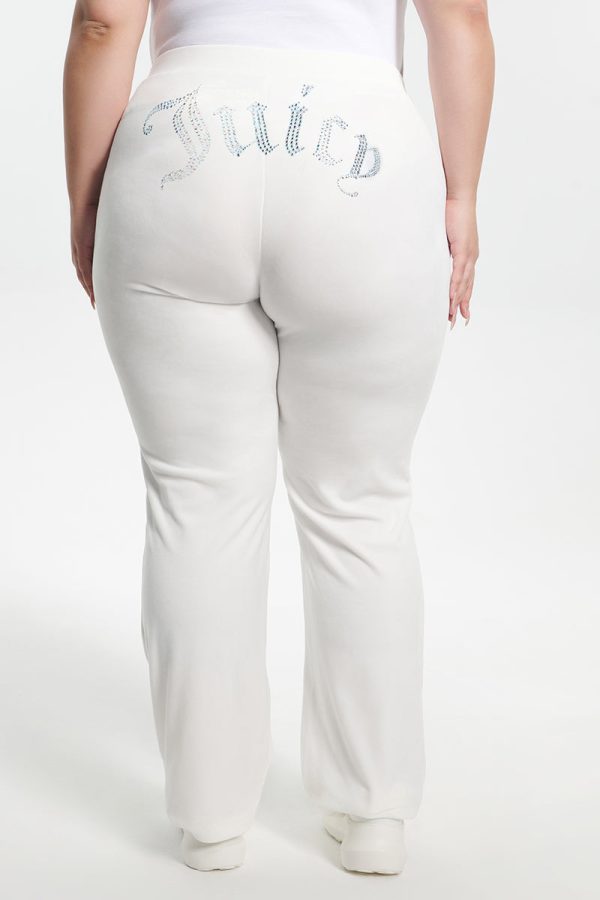 Plus-Size Technicolor Customizable Big Bling Velour Track Pants - Image 8