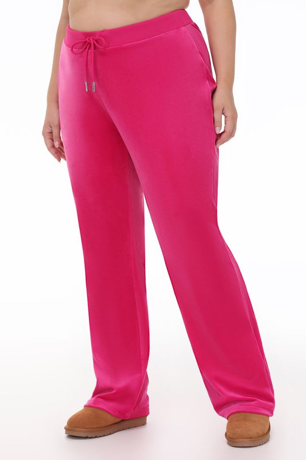 Plus-Size Technicolor Customizable Big Bling Velour Track Pants - Image 10