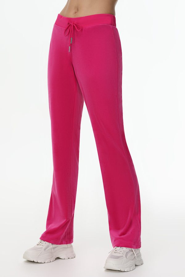 Technicolor Customizable Big Bling Velour Track Pants - Image 9